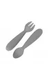 Ezpz Komplet silikonowych sztucw Mini Utensils szary