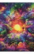 Puzzle 500 el. Compact Psychedelic Jungle Sunrise Clementoni
