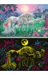 Puzzle 100 el. �wiec�ce w ciemno�ci - Jednoro�ce w blasku ksi�yca Ravensburger