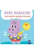 Du�e naklejki i kolorowanki z grubymi obrysami. Hipopotam