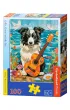 Puzzle 100 el. Collie, Guitar and the Sea Castorland