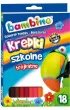 St. Majewski Kredki o��wkowe tr�jk�tne Bambino 18 szt.