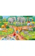 Puzzle 2x24 el. Dzie� w zoo Ravensburger