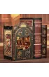 Puzzle Miniaturowy domek mini Book Nook Salonik Hrabiego Kota Habarri