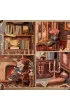 Puzzle Miniaturowy domek mini Book Nook Salonik Hrabiego Kota Habarri