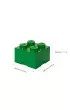 Pojemnik klocek LEGO Brick 4 Zielony