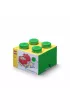 Pojemnik klocek LEGO Brick 4 Zielony
