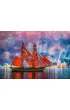 Puzzle 1000 el. Czerwona fregata Castorland