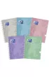 Koozeszyt Oxford Touch Pastel 2SPI A5 90g, kratka 80 kartek
