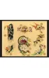 Original Tattoo Flash of John W. Harden wer. angielska