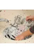 Funny Mat Transparent - Picasso. Mata do kolorowania wielokrotnego u�ytku Strigo
