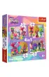 Puzzle 4w1 - Przygody kolorowych Trolli (35+48+54+70 el.) Trefl