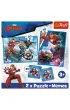 Puzzle + Memos 2w1 (24+30+48 el.) Bohaterowie w akcji Trefl