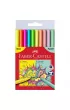 Faber-Castell Flamastry Grip neonowe i pastelowe w etui 10 szt.