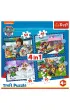 Puzzle 4w1 - Psie sprawy (35+48+54+70 el.) Trefl