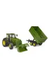Traktor John Deere 7R 350 z �adowaczem i przyczep� Bruder