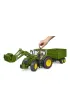 Traktor John Deere 7R 350 z �adowaczem i przyczep� Bruder