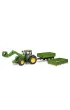 Traktor John Deere 7R 350 z �adowaczem i przyczep� Bruder
