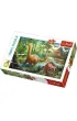 Puzzle 60 el. W�dr�wka dinozaur�w Trefl