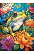 Puzzle 1000 el. Flower Power Frog CherryPazzi