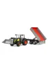 Traktor Claas Nectis 267F z �adowark� i przyczep� Bruder