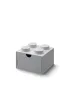 Szufladka na biurko klocek LEGO Brick 4 Szara