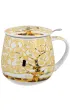 Duo Sp. z o.o. Kubek z zaparzaczem Klimt Ecru Tree Of Life 430 ml