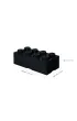 Pojemnik klocek LEGO Brick 8 Czarny