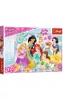 Puzzle 200 el. Radosny �wiat ksi�niczek Trefl