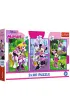 Puzzle 3x80 el. Minnie i przyjaciele Trefl