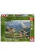 Puzzle 1000 el. Premium Quality. Myszka Miki&Minnie w Alpach Schmidt