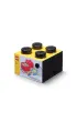 Pojemnik klocek LEGO Brick 4 Czarny