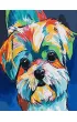 Koh-I-Noor Malowanie po numerach - T�czowy pies 40x50cm