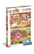 Puzzle 2x20 el. SuperColor. The Farmyard Family Clementoni