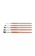 Milan P�dzle p�askie z w�osia koziego serii 121, nr 0, 4, 6, 8, 12 5 szt.