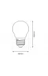 Eko-light arwka Filamentowa LED 5W E27 G45 Neutralna 4000K