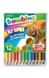 St. Majewski Kredki w oprawie drewnianej Bambino 12 szt.