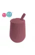 Ezpz Silikonowy kubeczek ze somk Mini Cup + Straw Training System Mauve 120 ml