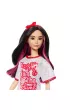 Barbie Fashionistas. Lalka Sukienka kropki HRH12 Mattel