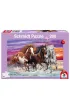 Puzzle 200 el. Trzy dzikie konie Schmidt