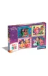 Puzzle 4w1 - SuperColor. Disney Princess (12+16+20+24 el.) Clementoni
