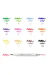 Koh-I-Noor Flamastry dwustronne p�dzelkowe Spree 12 kolor�w