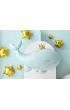 PartyDeco Balon foliowy Wieloryb b��kitny 93x60cm