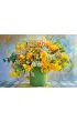 Puzzle 1000 el. Wiosenne kwiaty w zielonym wazonie Castorland