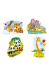 Puzzle 4w1. Dzikie zwierz�ta Multigra
