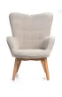 HowHomely Fotel z podn�kiem Grella Beige