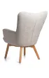 HowHomely Fotel z podn�kiem Grella Beige