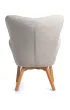 HowHomely Fotel z podn�kiem Grella Beige