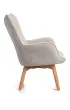 HowHomely Fotel z podn�kiem Grella Beige