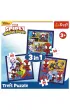 Puzzle 3w1 20+36+50 el. Paj�ki i dinozaury Trefl